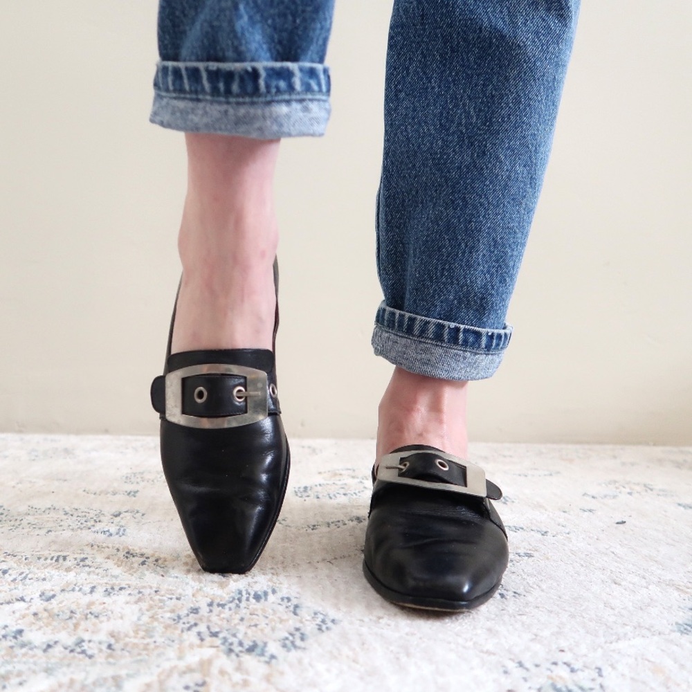 Vintage 90’s Nine West Leather Flats